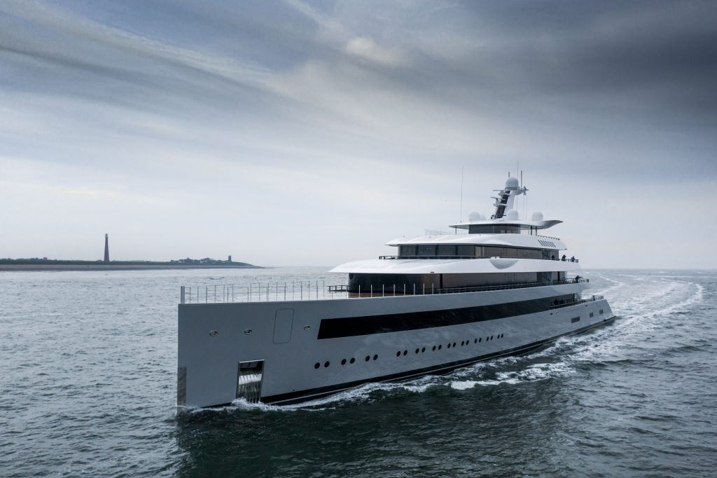 Superyacht at sea-Yacht Services Europe-Kitson Yachts