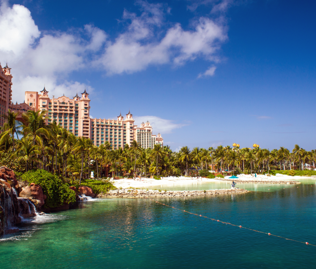 Atlantis resort in the Caribbean.